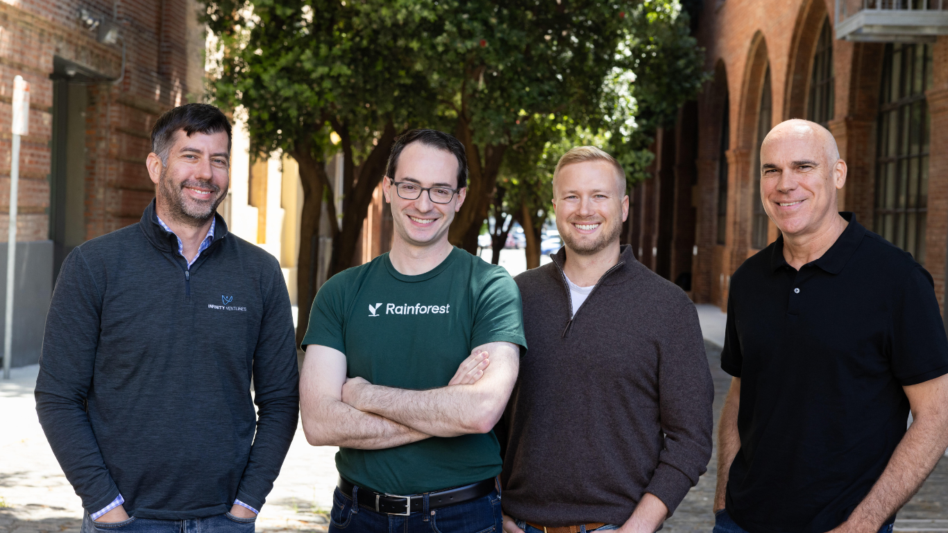 From left to right Jeremy Jonker (Infinity Ventures), Joshua Silver (Rainforest), Matt Brown (Matrix Partners), Dana Stalder (Matrix Partners)