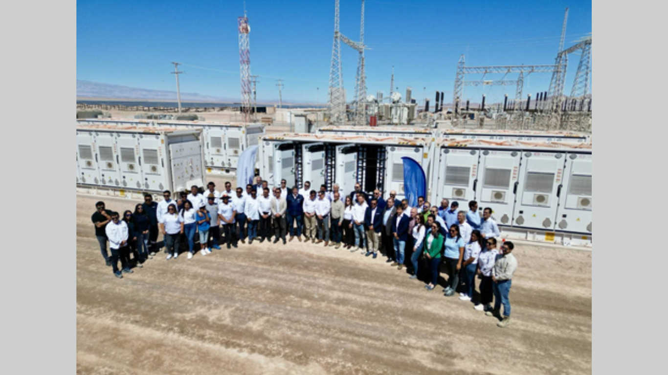 Aerial View of ContourGlobal's Quillagua PV + BESS plant, the largest of its kind in Latin America (Photo Credit: Business Wire)