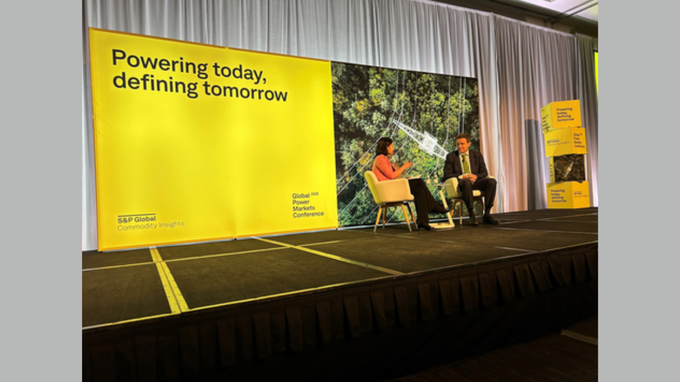 Avangrid CEO Pedro Azagra in conversation with Jenny Yang, Global Head of Power and Renewables Research at S&P Global Commodity Insights (Photo Courtesy: Business Wire)