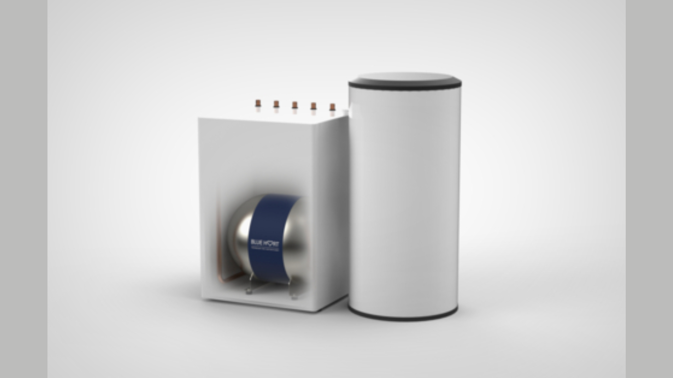 BlueHeart Energy technology inside a client’s heat pump application (Photo courtesy: Business Wire)