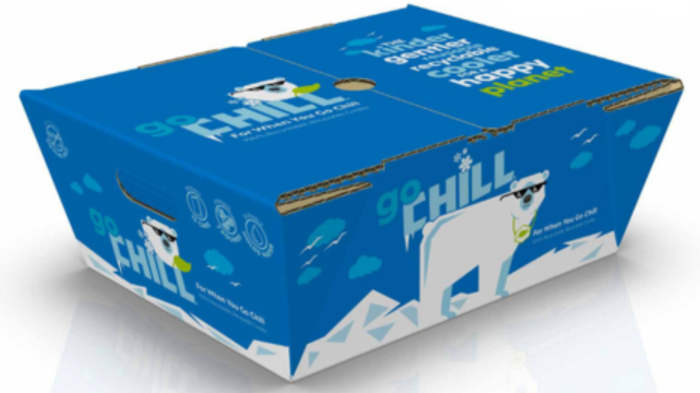 DS Smith, a leading fiber-based packaging manufacturer, which was acquired by International Paper in 2025, has launched its 100% recyclable and reusable cooler as a sustainable alternative to plastic and Styrofoam coolers. Crafted from environmentally friendly, wax-free corrugated board, DS Smith’s “GoChill Cooler” provides consumers with a solution to keep food and beverages fresh on-the-go while reducing waste and carbon emissions (Photo courtesy: Business Wire)