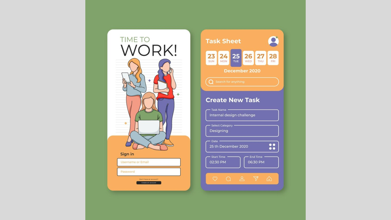 Essential Apps to Stay Organized in Collegе (Photo credit: Freepik) (https://www.freepik.com/free-vector/work-connect-task-management-mobile-app_9905095.htm#fromView=search&page=1&position=4&uuid=40ffa5e4-8fcf-4d56-acb2-5540a0c0d5e2&query=The+best+apps+for+managing+students%27+time+and+tasks)