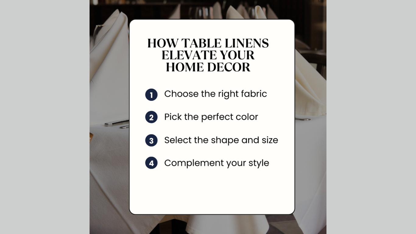 How the Right Table Linens Can Elevate Your Home Decor? » World ...