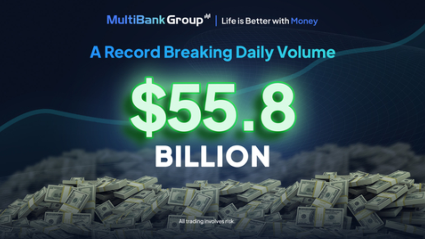 MultiBank Group recorded its highest ever single day trading volume, surpassing USD 55.85 billion (Photo courtesy: Business Wire)