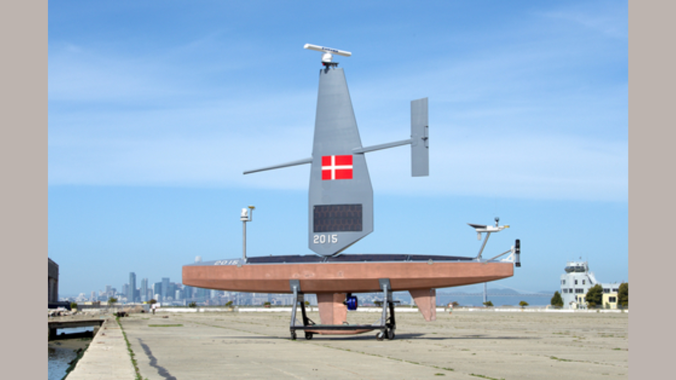 The 10-meter (33-foot) Voyager is one of three unmanned platforms designed, manufactured, and operated by Saildrone. Each of the three USV models has been developed to balance mission payload flexibility and endurance. The Voyager is specifically designed to meet maritime defense and security challenges ISR (intelligence, surveillance, reconnaissance), law enforcement, drug interdiction, border and harbor security, and illegal, unreported, and unregulated (IUU) fishing (Photo courtesy: Business Wire)