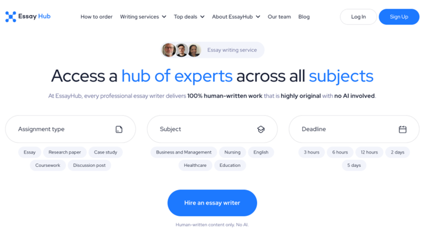 EssayHub the Best Choice for College Writing Help