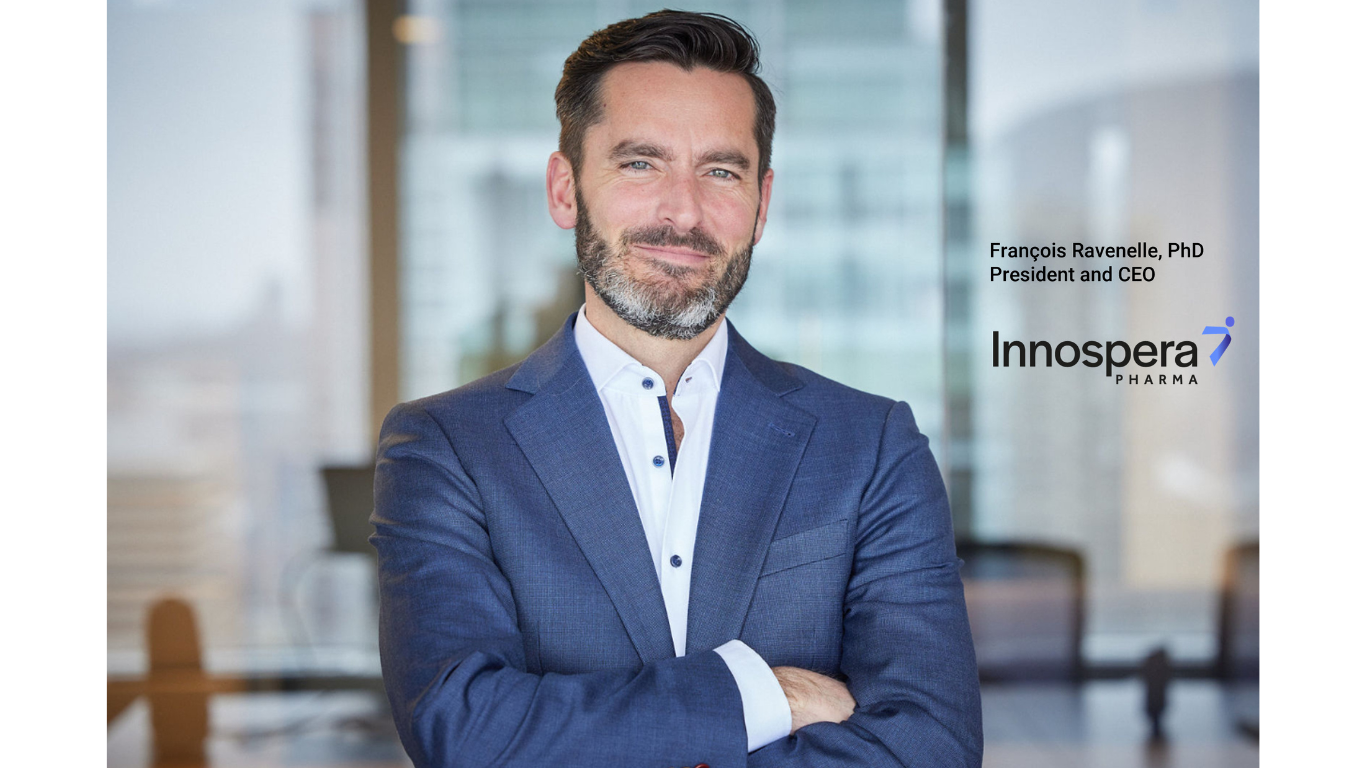 François Ravenelle, PhD, Appointed President and CEO of Innospera Pharma to Lead Growth Strategy