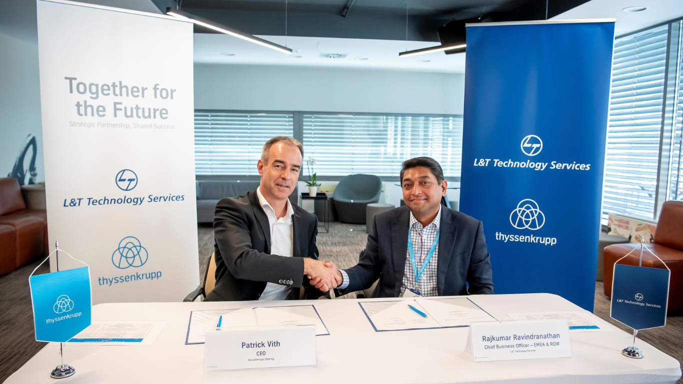 L&T Tech and thyssenkrupp Partner to Launch Global Software Hub in Pune, India