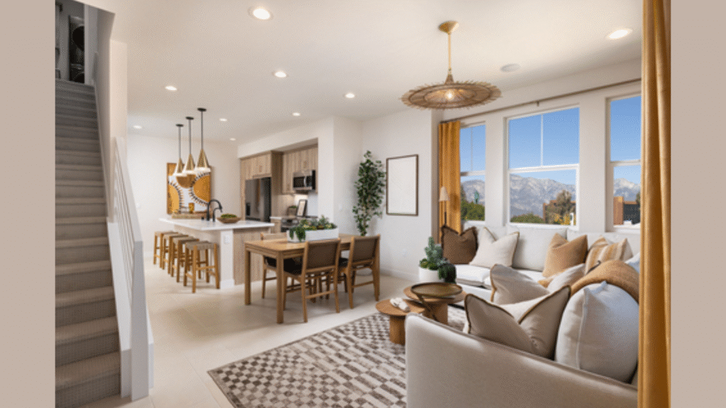 Having opened earlier this year, Towns on First’s prime setting—just steps from locally owned gastropubs, eclectic eateries, and vintage shops—has made it a sought-after community. The nearby mountains offer plentiful outdoor recreation year-round—including hiking, fishing, and snow sports (Image Courtesy: Business Wire)