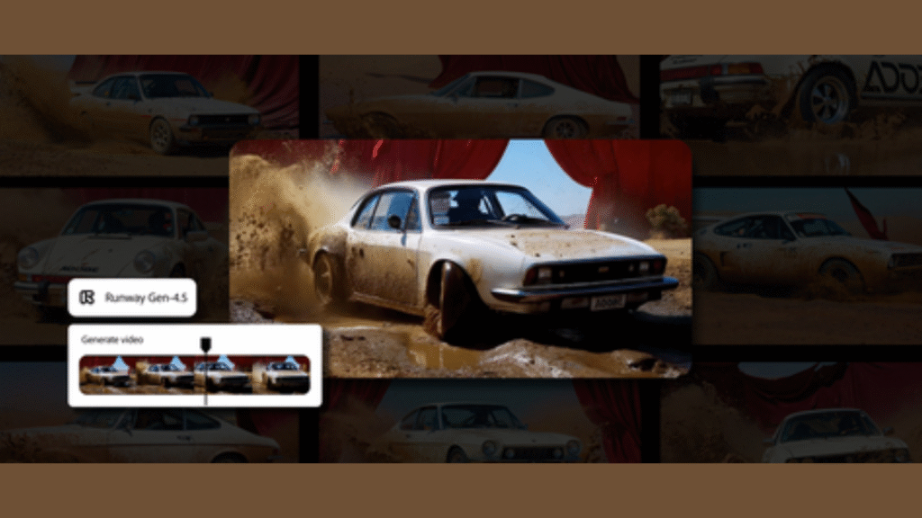 Adobe announced today a multi-year strategic partnership with Runway, bringing together Runway’s generative video technology and Adobe’s industry-leading creative tools (Image Courtesy: Business Wire)
