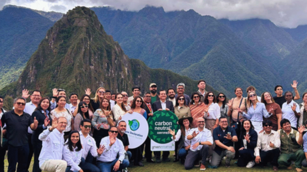 Leaders and partners gather in Machu Picchu to celebrate the destination’s Third Carbon Neutral Certification a milestone in global climate and nature-positive tourism (Image Courtesy: Business Wire)