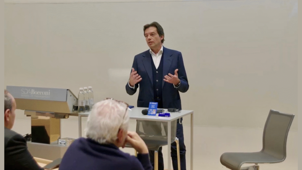 Matteo Arpe, President of Tinaba with Banca Profilo, announces the expanded partnership with Alipay+ in Milan, Italy (Image Courtesy: Business Wire)