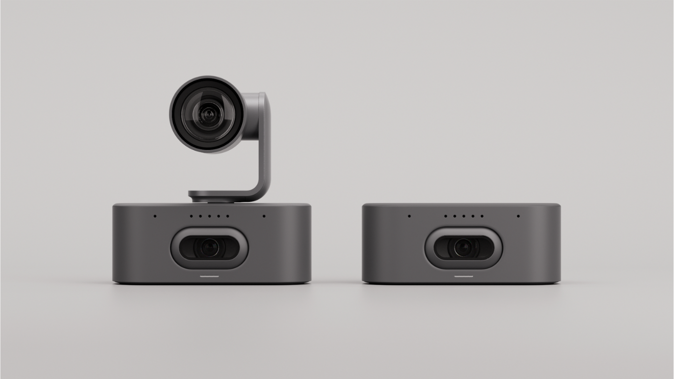 Rally AI Camera Pro (left) features a dual-camera system with 15x hybrid zoom and AI-powered RightSight 2 framing for crystal-clear, equitable video meeting experiences. Rally AI Camera (right) delivers brilliant optics in a discreet design that blends sleekly into room aesthetics (Image Courtesy: Business WIre)