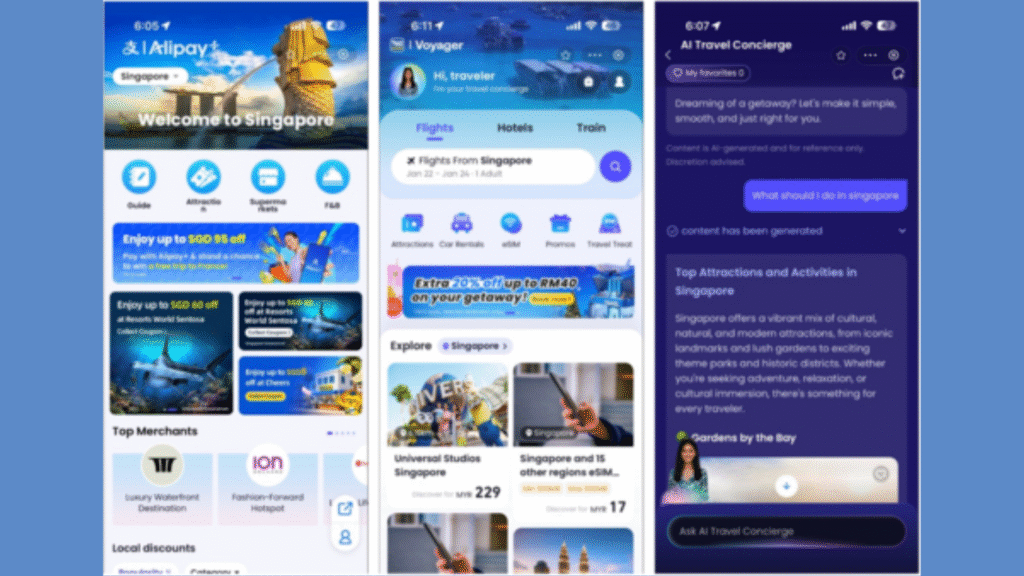 Alipay+ Voyager is an in-app AI travel agent launched in six of Asia’s largest superapps (Image Courtesy: Business Wire)