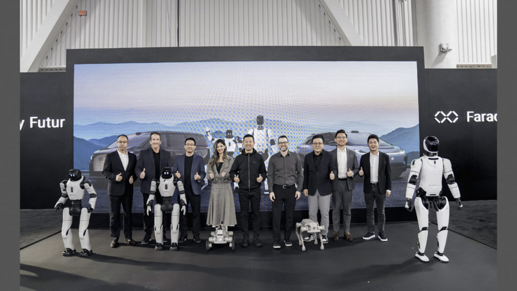 Faraday Future Launches Three Series of Robot Products in Las Vegas at the Annual NADA Show, Aiming to Become the First U.S. Company to Deliver Both Humanoid and Bionic Robots (Image Courtesy: Business Wire)