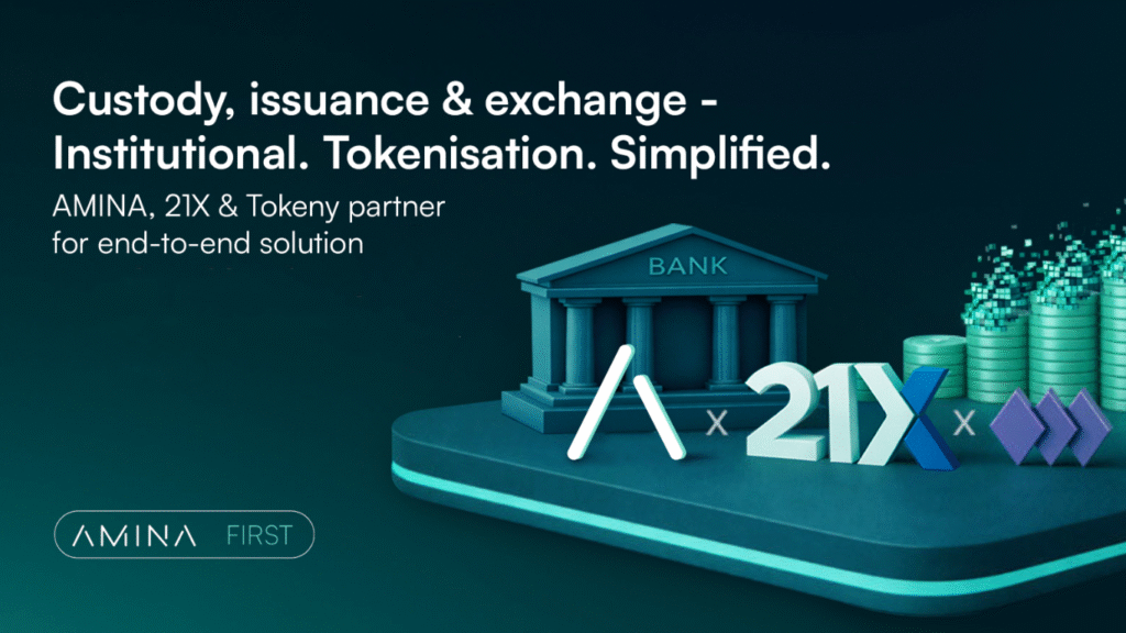 AMINA, 21X and Tokeny partner for end-to-end solution (Image Courtesy: Business Wire)