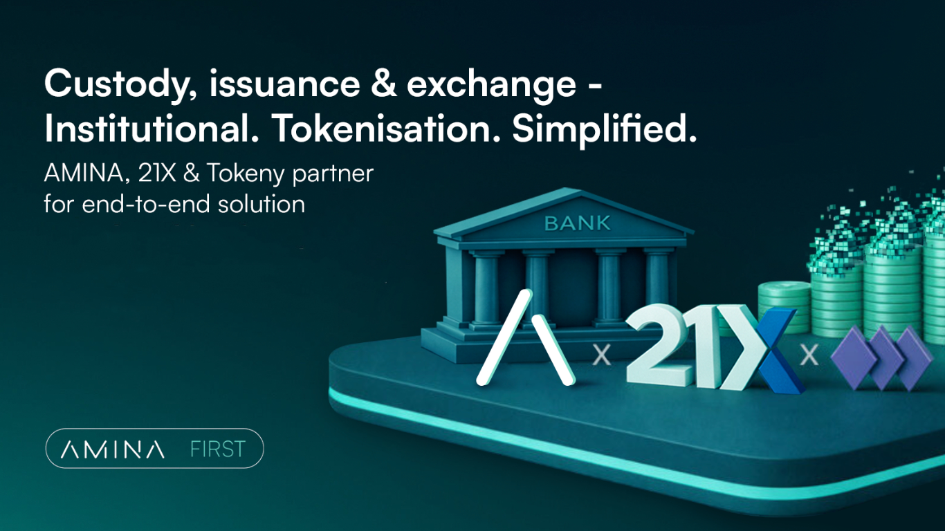 AMINA, 21X and Tokeny partner for end-to-end solution (Image Courtesy: Business Wire)