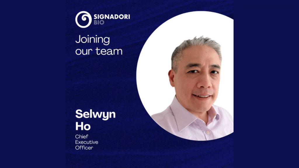 Signadori Bio appoints Dr Selwyn Ho as CEO to drive company growth