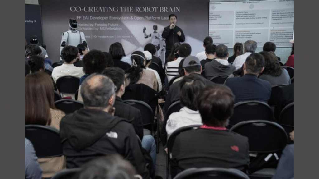 FF hosted the EAI Developer Ecosystem Forum and the strategic launch of the FF EAI Brain & Open Developer Platform in San Francisco on April 25, officially opening recruitment for its global developer ecosystem. (Image credit: Business Wire)