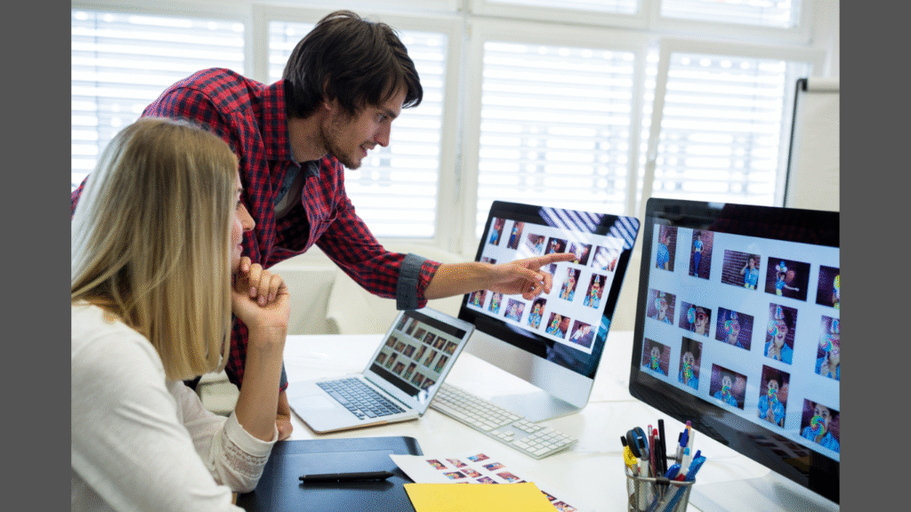 How Businesses Can Streamline Image Processing for Faster Content Delivery (Image source: https://www.magnific.com/free-photo/male-female-graphic-designers-interacting-computer_977346.htm#fromView=image_search&page=1&position=1&uuid=e08ba019-0c9e-4e24-8bbe-329ef0f47b9b&query=Businesses+Can+Streamline+Image+)