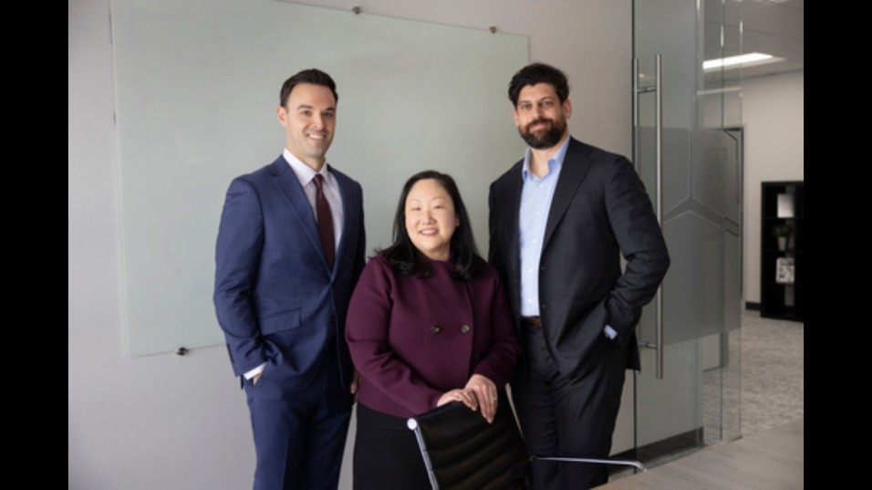 JCP's new partners from left to right: Zachary Forrest, Hee Jong Kwon, Jason Blank. (Image credit: Business Wire)