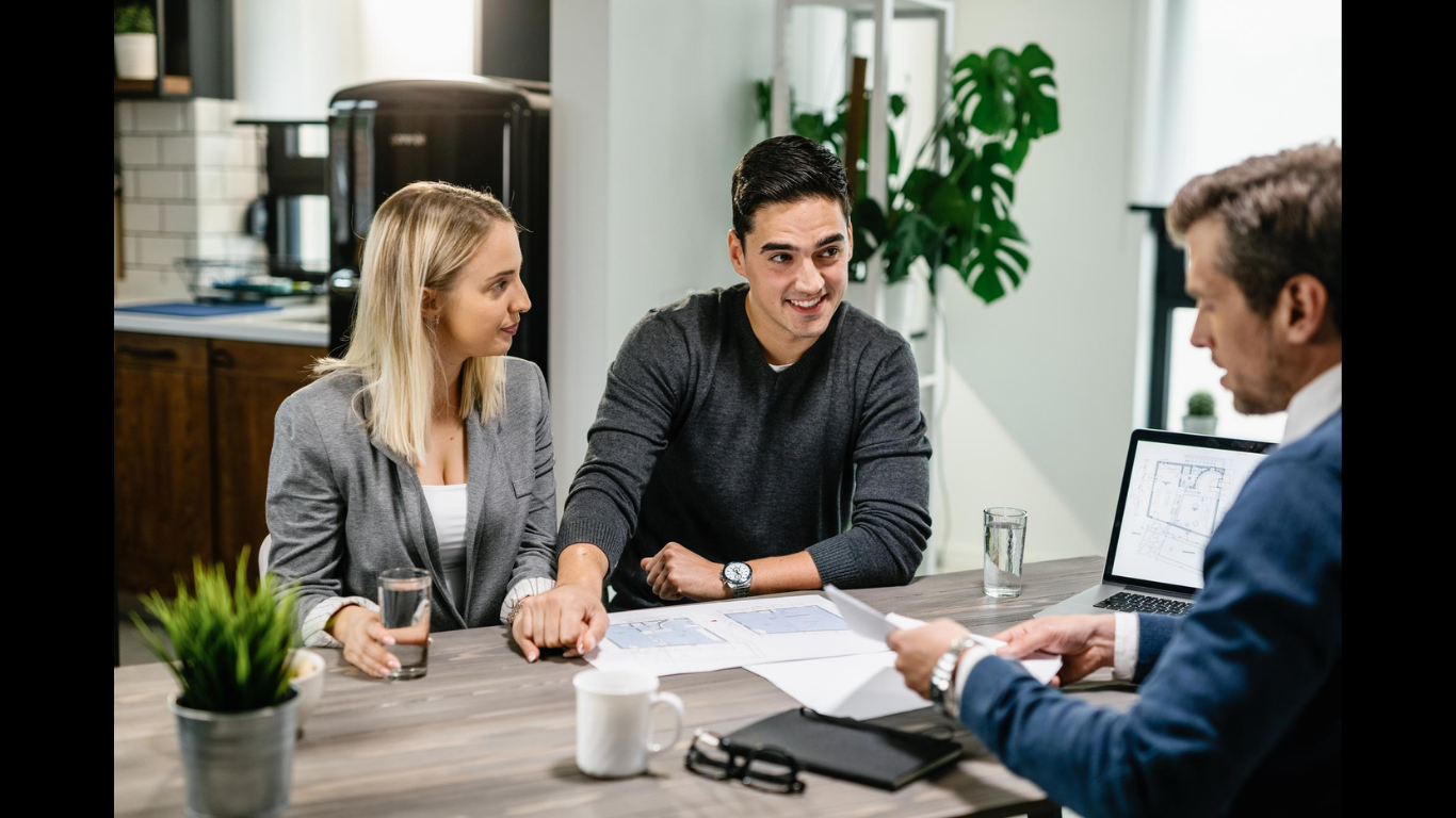 LLC Mortgage Investment property (Image credit: Happy couple holding hands while talking about housing plans with real estate Freepik)