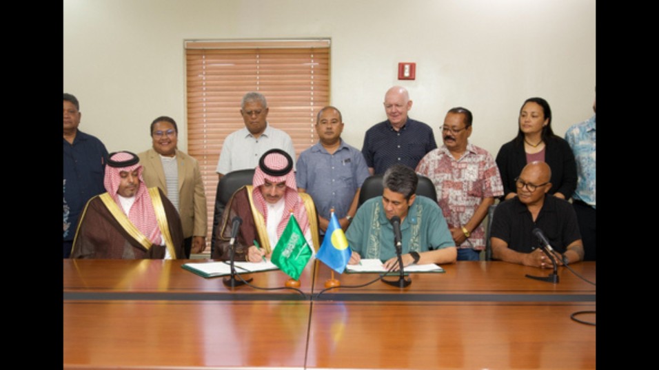Saudi Fund for Development Signs USD 15 Million Agreement with the Republic of Palau to Drive Local Economic Growth (Photo: AETOSWire)