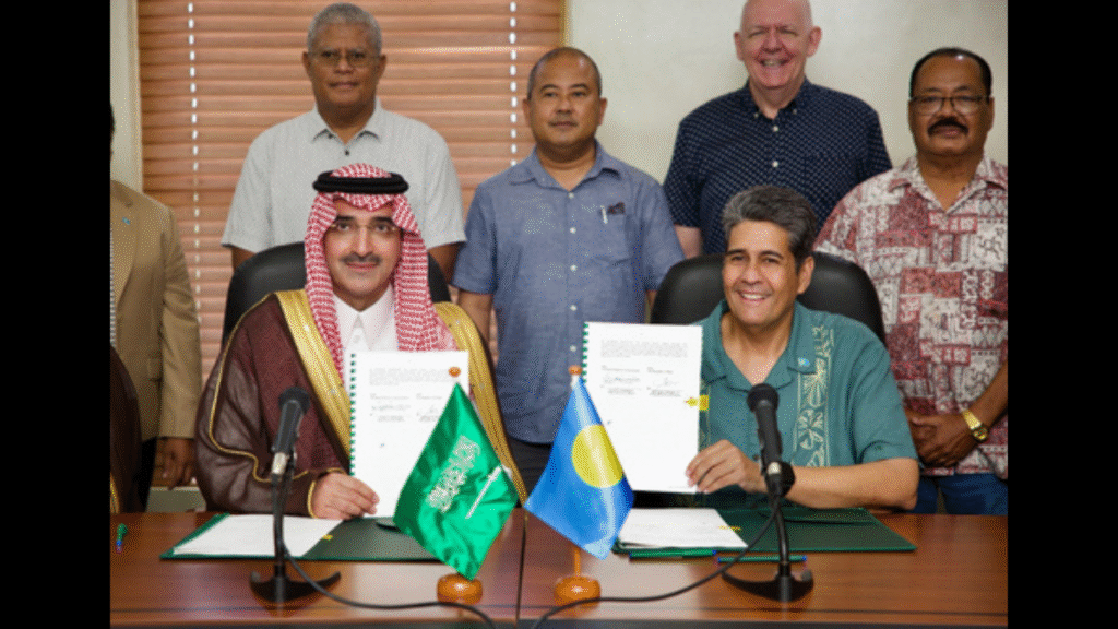 Saudi Fund for Development Signs USD 15 Million Agreement with the Republic of Palau to Drive Local Economic Growth (Photo: AETOSWire)