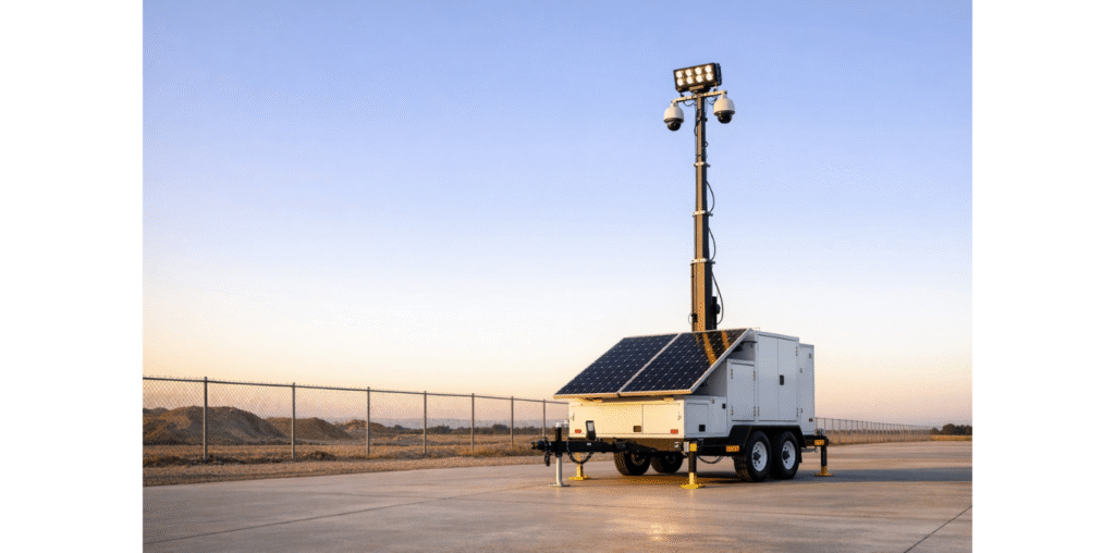 Temporary Security Solutions for Construction Sites Events and Remote Locations. Image Courtesy: Bazoom AI