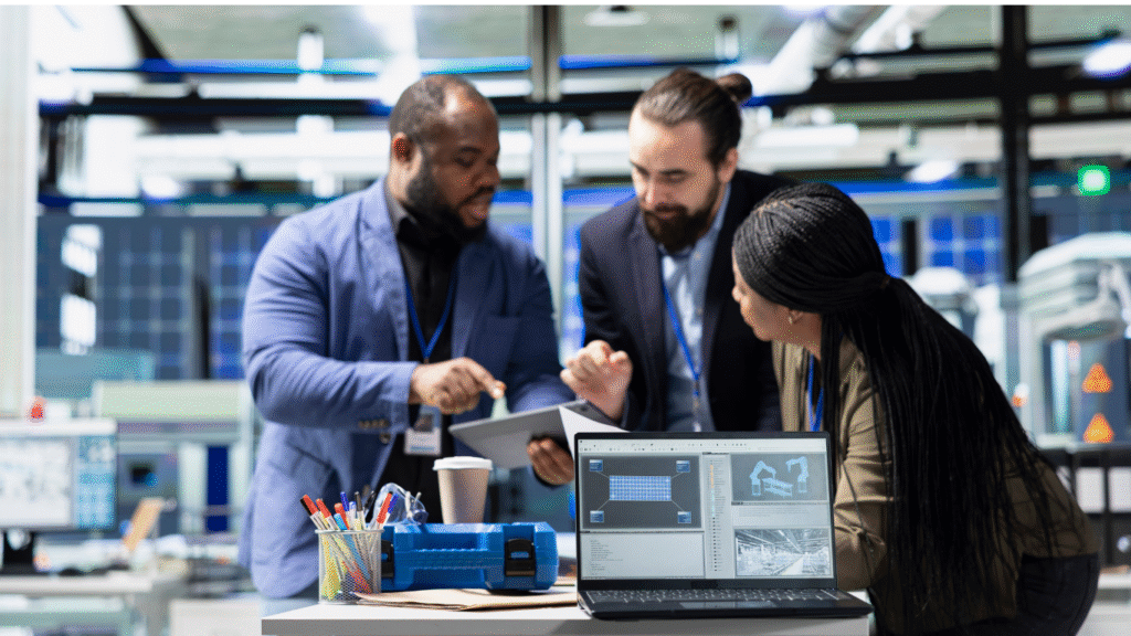 Cognite and ABB Collaborate on AI-Driven Industrial Workflows. https://www.magnific.com/free-photo/multiethnic-specialists-engineers-doing-teamwork-modern-production-line_418373521.htm#fromView=search&page=1&position=5&uuid=1083d464-e0a8-43d1-9f6b-70193c6956e6&query=ollaborate+to+Integrate+Agentic+AI+into+Industrial+Applications+to+Deliver+Faster+Workflows