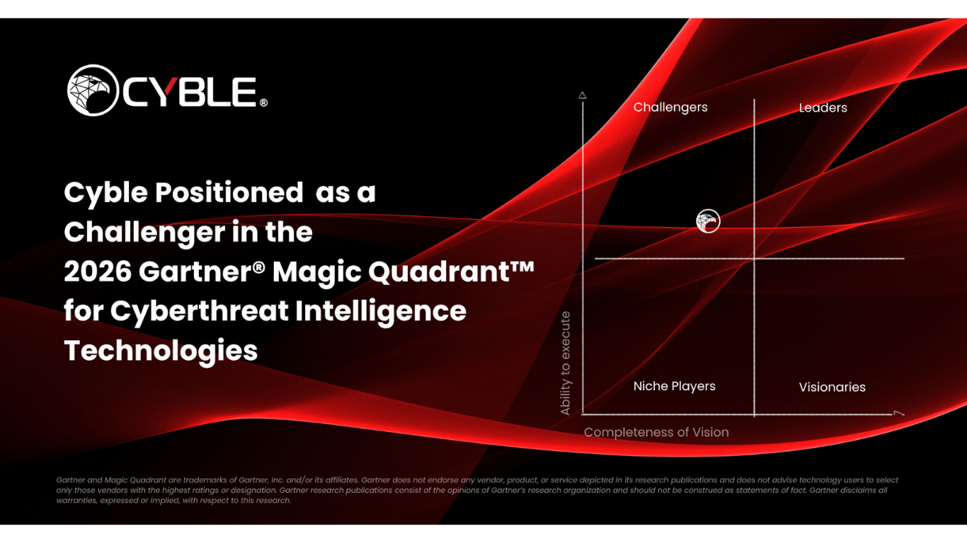 Cyble Named Challenger in 2026 Gartner Magic Quadrant for Cyberthreat Intelligence