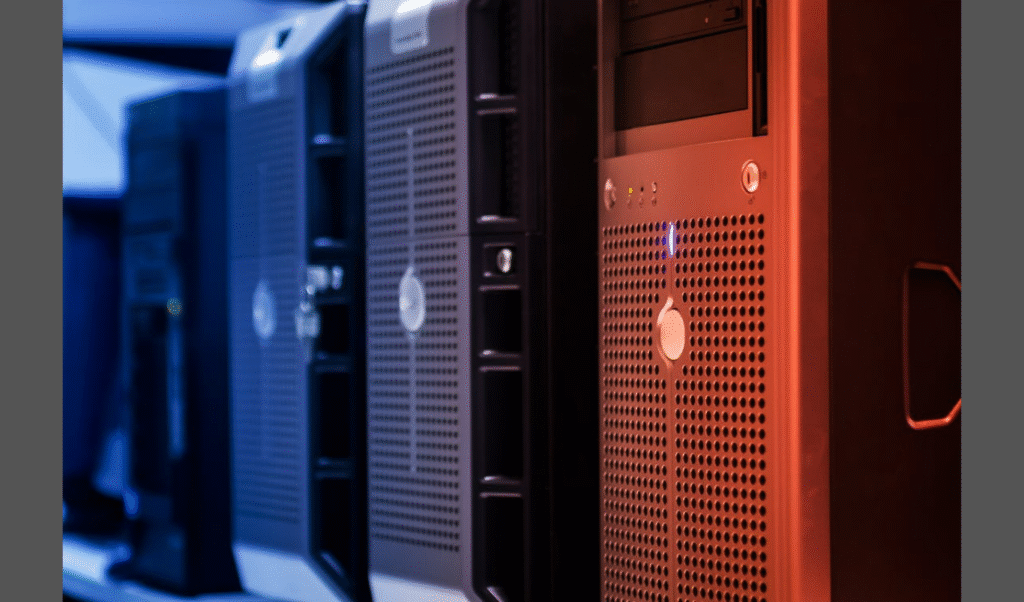 Future-Proofing Enterprise Tech: The Shift to Custom Builds. (IMAGE SOURCE: https://www.pexels.com/photo/line-of-pc-towers-17489151/)