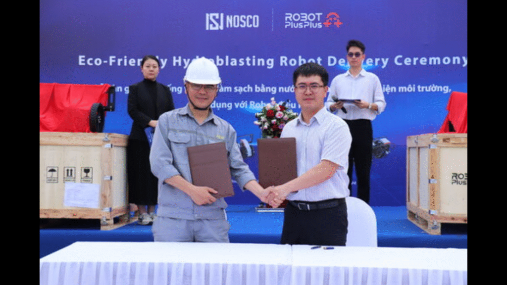RobotPlusPlus Enhances NOSCO Shipyard Operations with Eco-Friendly Hydroblasting Robots in Vietnam (Image credit: PRNewswire)