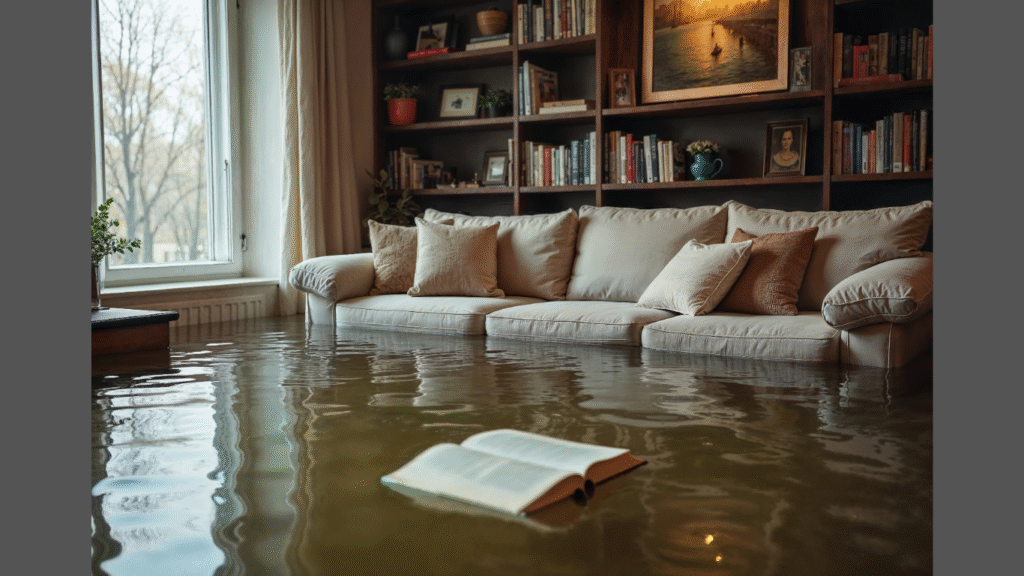 How Water Damage Can Impact Homes in Local Communities. (Image credit: Magnific)