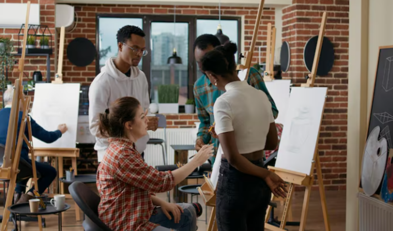 The World Is Picking Up a Paintbrush: The Business of Creative Wellness Explained. (Image credit: Magnific)