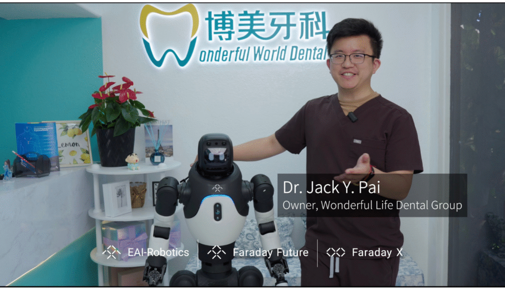 Faraday Future Delivers its First EAI Robot to Healthcare in LA Dental Group