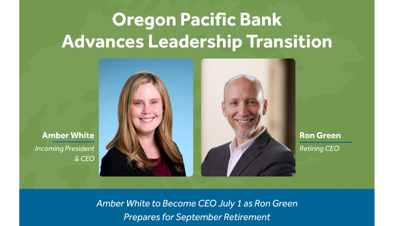 Oregon Pacific Bank Advances Executive Transition