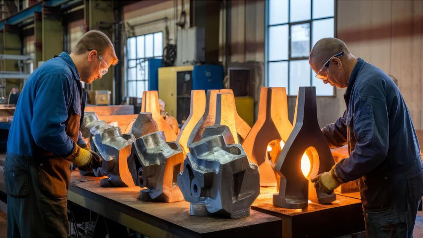 Sand Casting vs. Other Manufacturing Methods: Choosing the Right Process for Custom Metal Parts. https://www.magnific.com/premium-ai-image/two-skilled-workers-inspecting-metal-castings-welllit-industrial-workshop_370674459.htm#fromView=search&page=1&position=5&uuid=ef769814-6b14-49b3-a80e-ae98d91f1898&query=sand+casting+vs.+other+manufacturing+methods%3A+choosing+the+right+process+for+custom+metal+parts