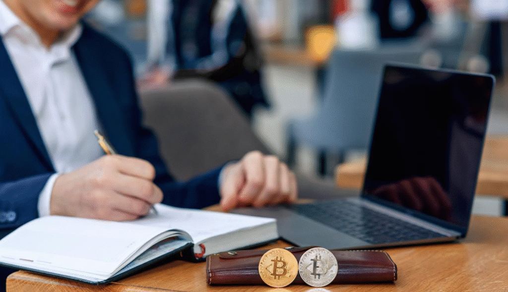 Visa and Brale Explore Stablecoin Settlement for Institutional Payments. https://www.magnific.com/premium-photo/businessman-works-his-workplace-with-notebook-laptop-makes-business-plan_7022240.htm#fromView=search&page=1&position=23&uuid=e0291a5b-395e-493e-9ef4-590976082fa3&query=+stablecoin+settlement+for+institutional+payments