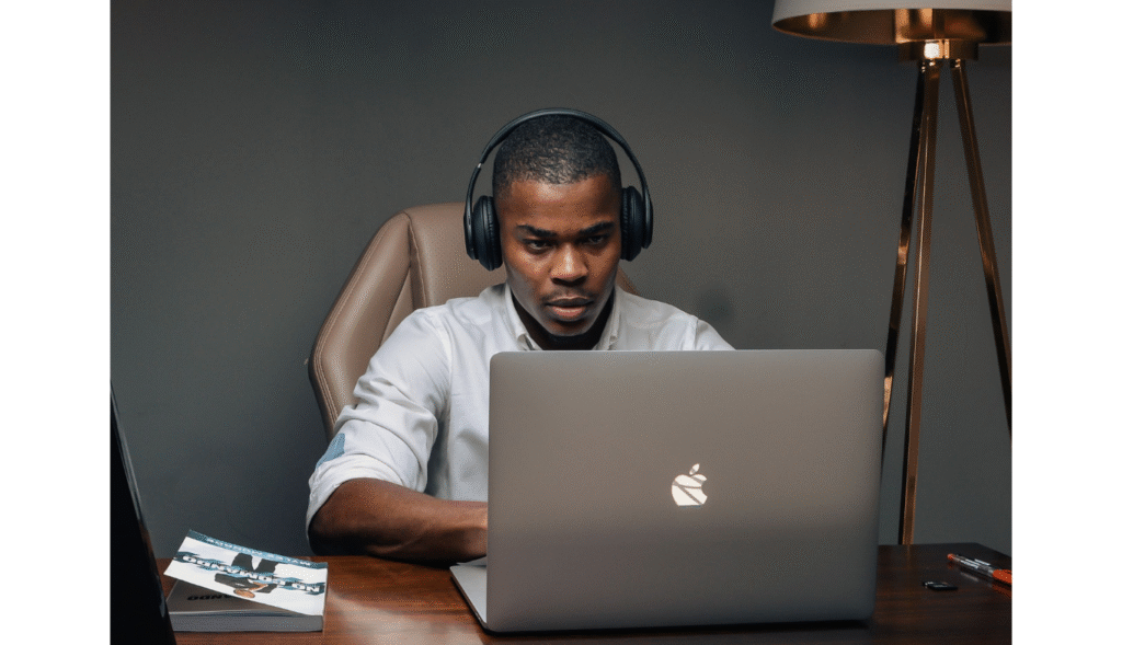 Why People Management Skills Matter More Than Ever. https://www.pexels.com/photo/man-wearing-headphones-while-using-a-laptop-8177853/