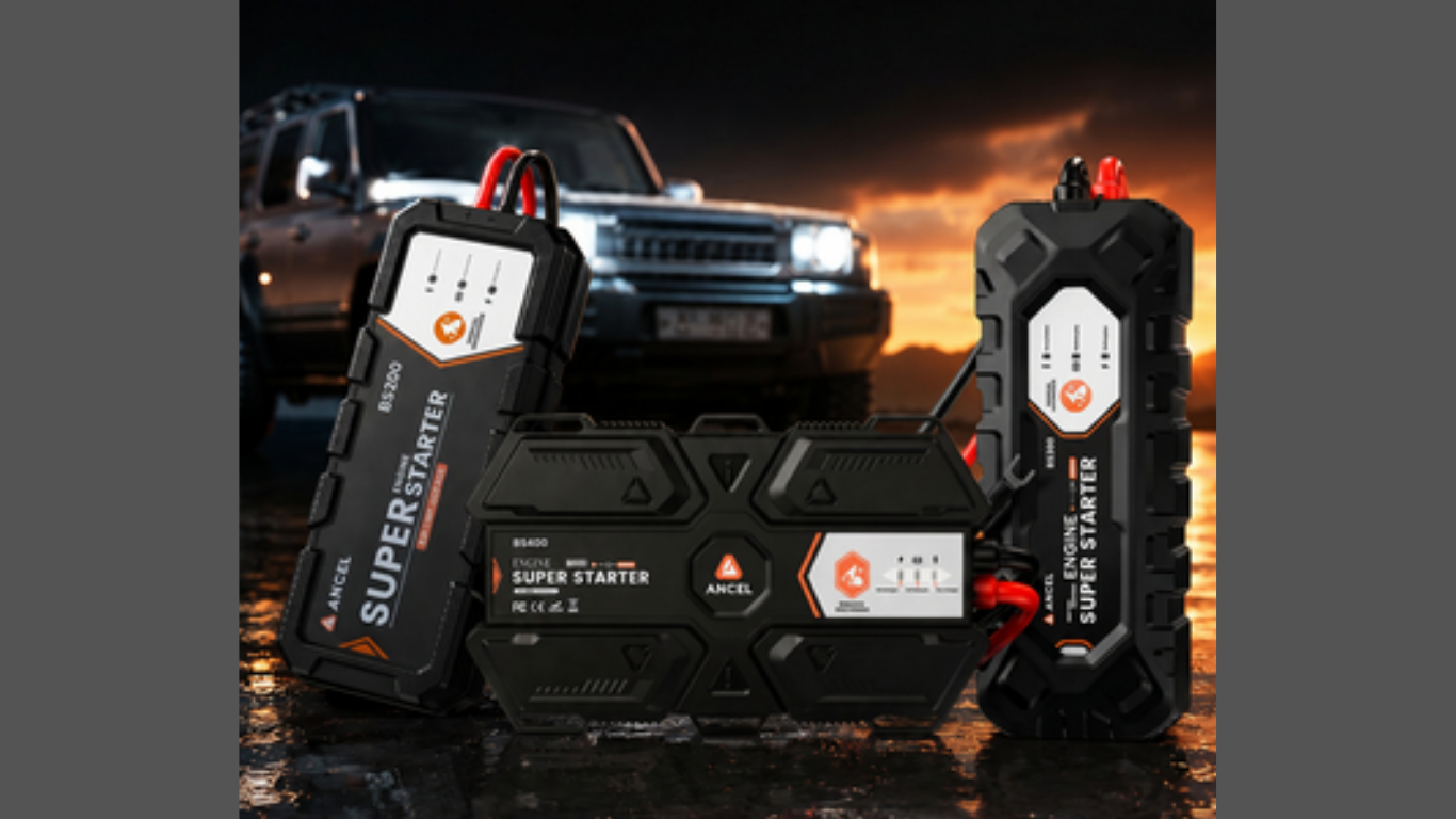 ANCEL Expands Super Capacitor Jump Starter Solutions for Daily Vehicle and Diesel Applications. (ANCEL’s super starter lineup: ANCEL BS200, BS300, and BS400. Image Credit: Business Wire)