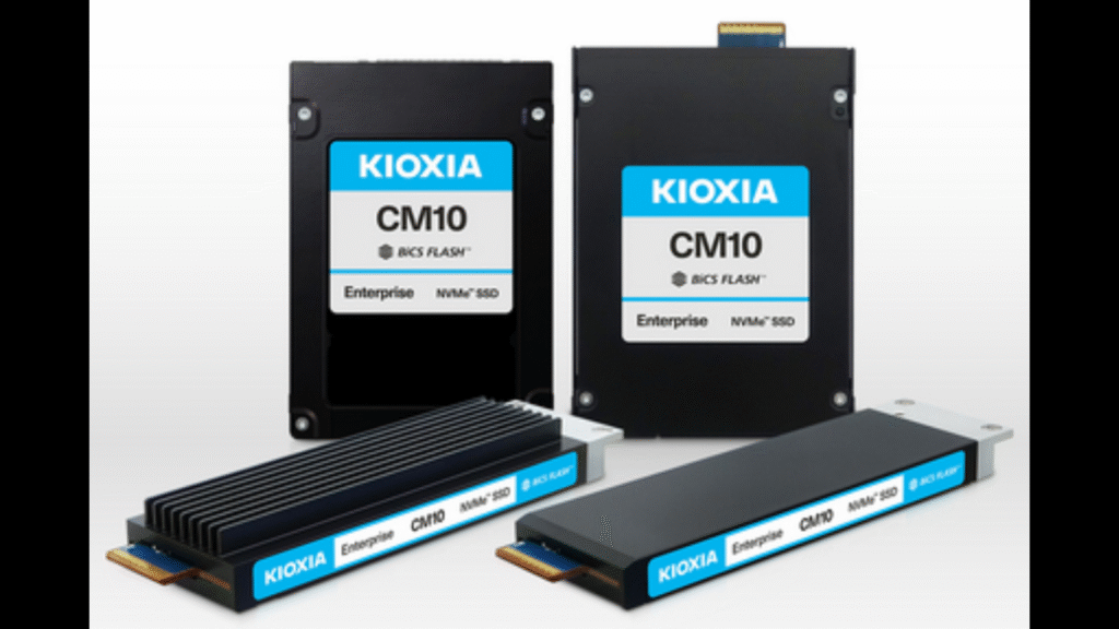 The KIOXIA CM10 Series delivers up to 92% higher sequential read performance and up to 85% higher random read performance, helping to accelerate data-intensive AI inference and enterprise applications while improving overall system efficiency. (Image Credit: Business wire)