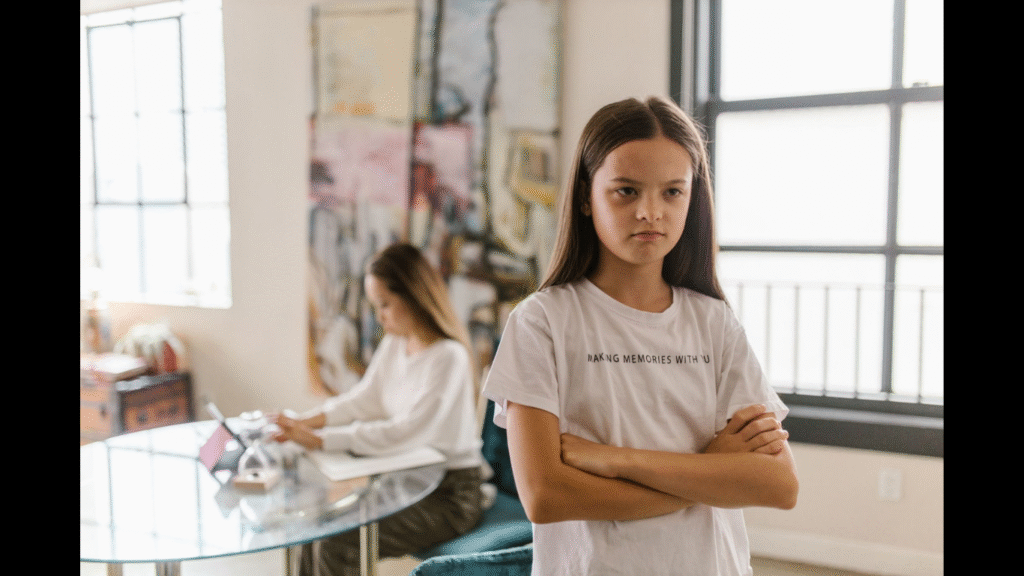 Managing Teen ODD: Actionable Guide for Busy Professionals. (IMAGE SOURCE: https://www.pexels.com/photo/a-girl-in-white-shirt-8489043/)