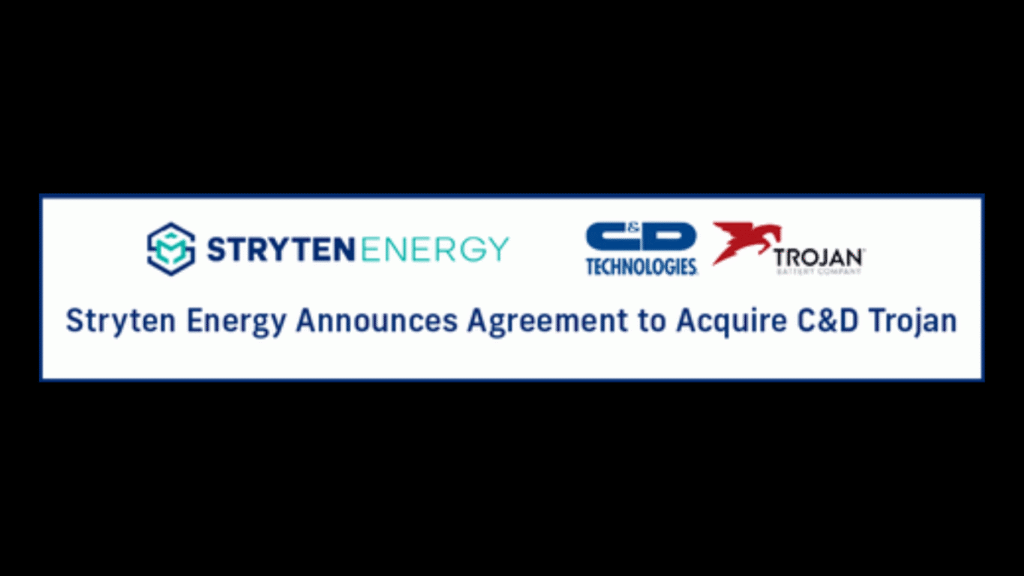 Stryten Energy Acquisition Expands Global Battery Manufacturing, Strengthens U.S. Energy Security.(Image Credit: Business Wire)