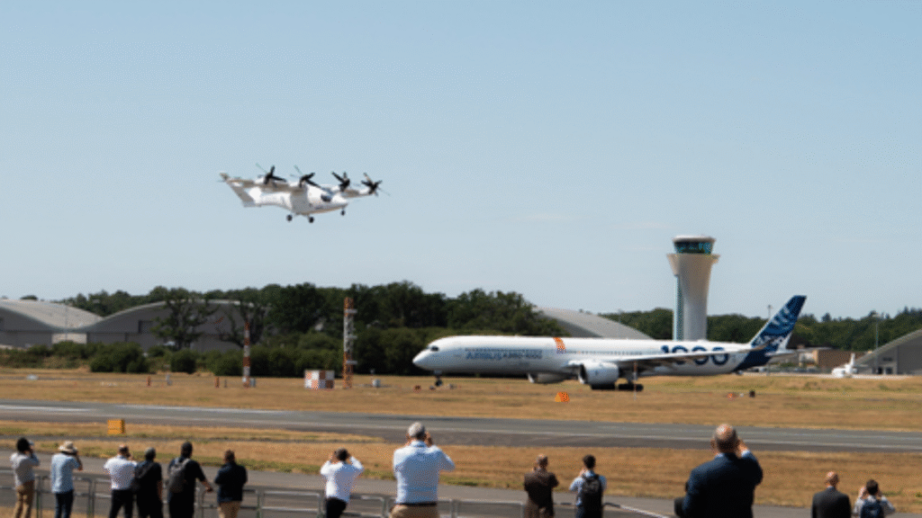 UK Government announcement comes a day after Vertical Aerospace flew the first piloted eVTOL aircraft at Farnborough International Airshow. (Image Credit: Business Wire)
