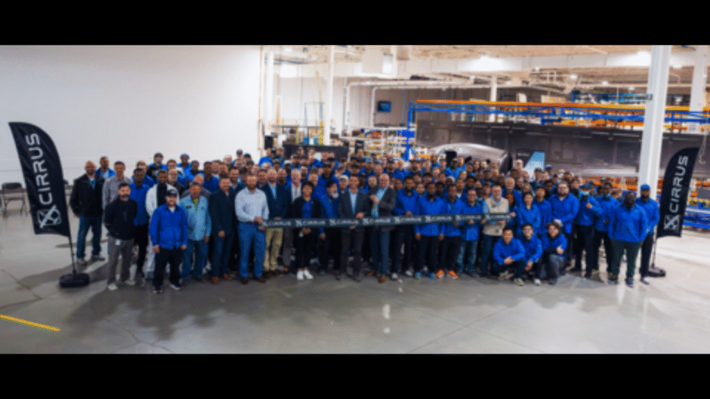 Cirrus celebrated the opening of its expanded Grand Forks manufacturing facility, a multi-million-dollar investment that increases production capacity, improves efficiency and supports continued growth across its SR Series and Vision Jet product lines.. (Image credit: Business Wire)