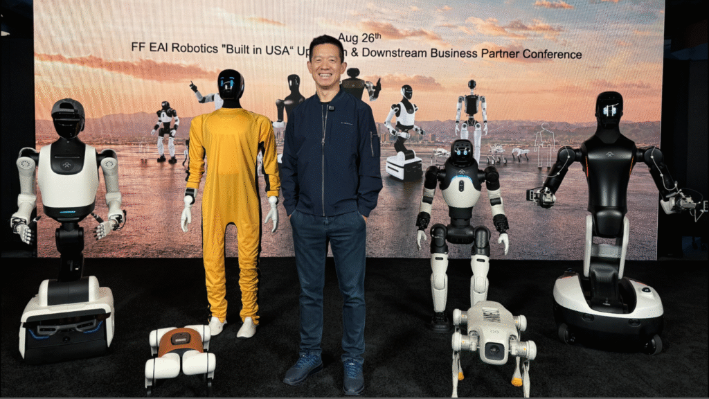 Faraday Future Founder and Global CEO YT Jia Shares Weekly Investor Update: Signs New FF Par Agreement with a Leading U.S. Robotics Distributor and Provides Details on FF EAI Robotics “Built in USA” Business Partner Conference on August 26. (Image Credit: Business Wire)