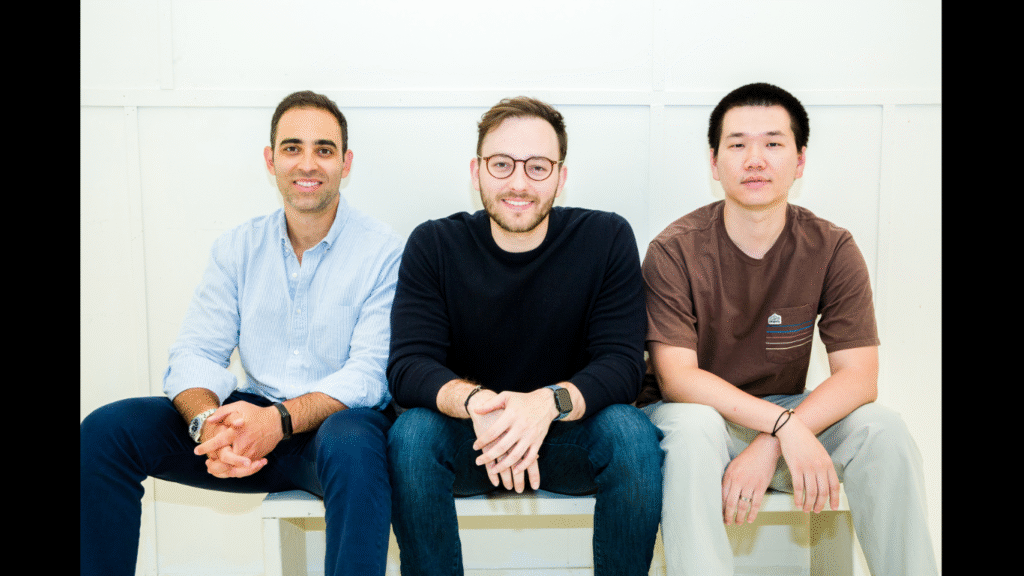 Flagler Health co-founders, from left to right: Dr. Leon Anijar, chief medical officer; Albert Katz, CEO; and Will Hu, chief technology officer. (Image Credit: Business Wire)