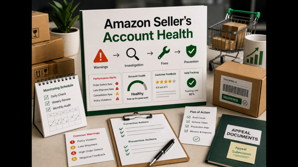 The Amazon Seller's Account Health Playbook: Warnings, Fixes & Prevention