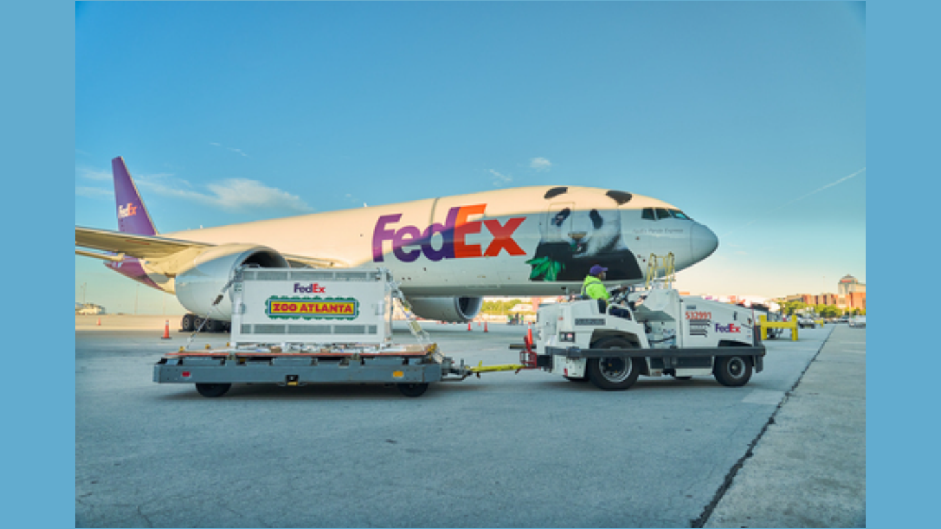 FedEx Panda Express Delivers Giant Pandas Ping Ping and Fu Shuang to Atlanta (Image Courtesy: Businesswire official website)